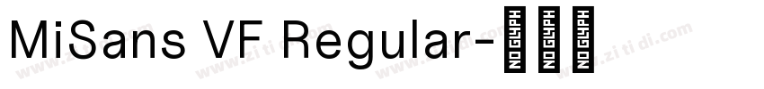 MiSans VF Regular字体转换